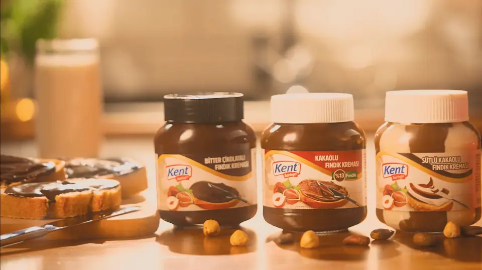 Kent Boringer fındık kreması TV reklamından bir kare
